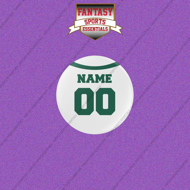 New York Jets Personalized Current Away Jersey Buttons