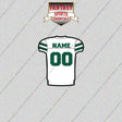 New York Jets Personalized Current Away Jersey Glossy Stickers