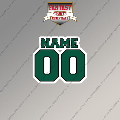 New York Jets Personalized Current Name and Number Magnets