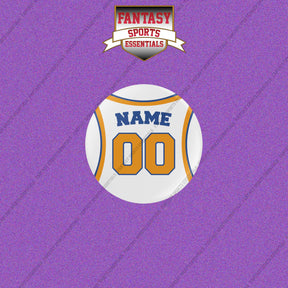 New York Knicks Personalized Current Away Jersey Buttons