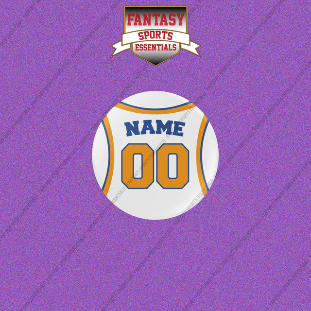 New York Knicks Personalized Current Away Jersey Buttons