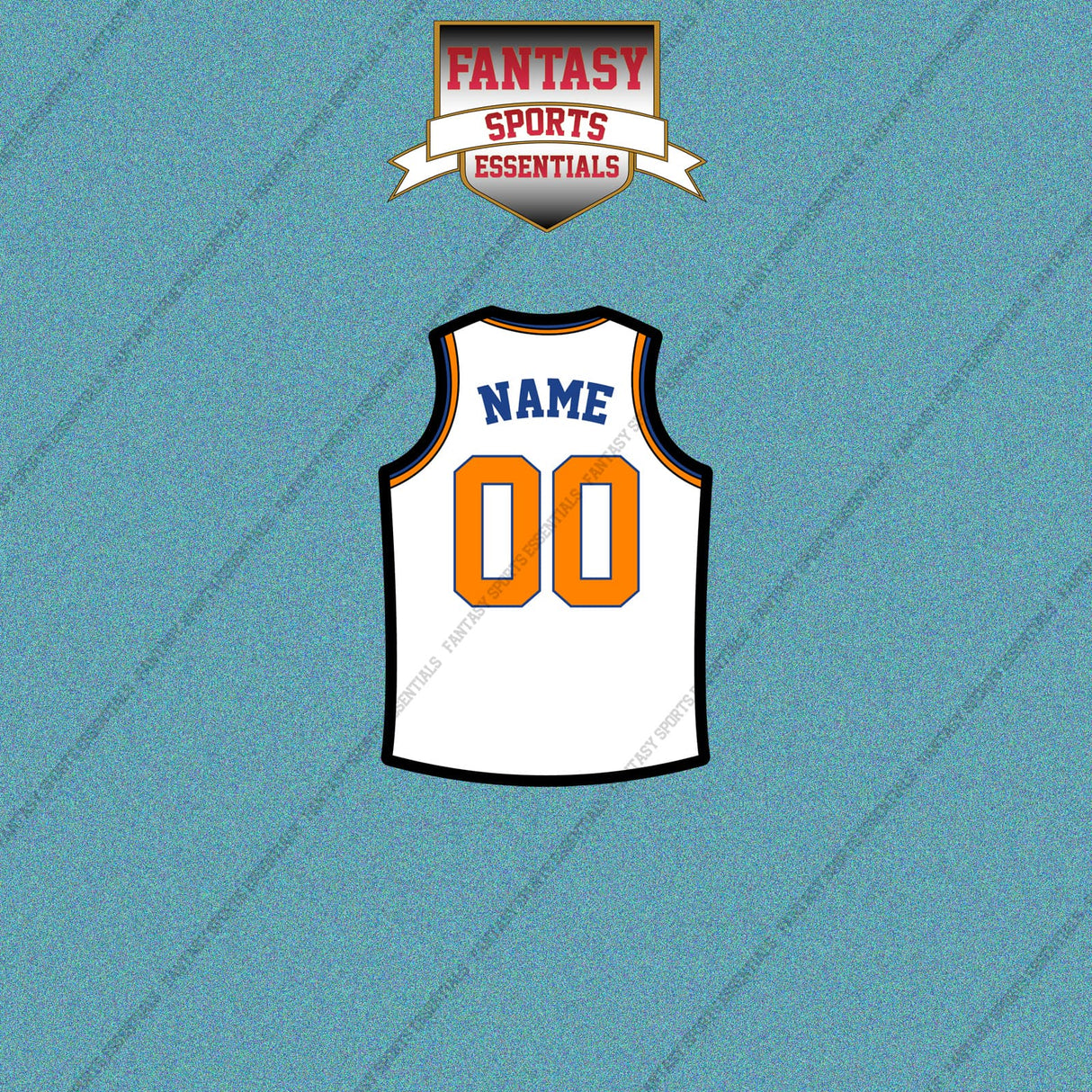 New York Knicks Personalized Current Away Jersey Car Decals