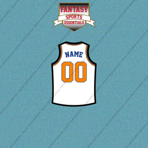 New York Knicks Personalized Current Away Jersey Car Decals