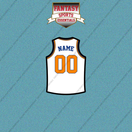 New York Knicks Personalized Current Away Jersey Car Decals