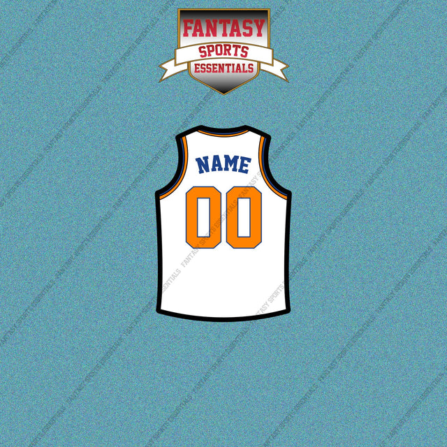 New York Knicks Personalized Current Away Jersey Car Decals
