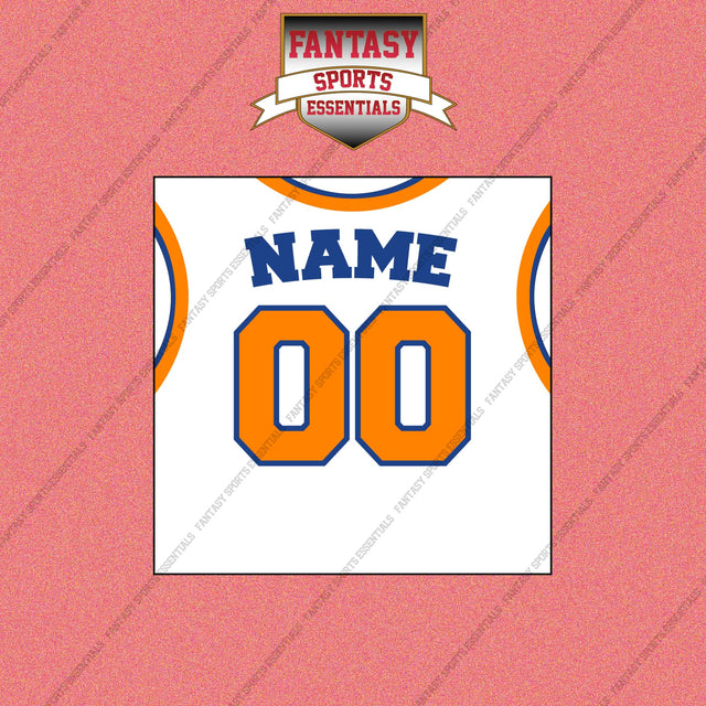 New York Knicks Personalized Current Away Jersey Wall Art Prints