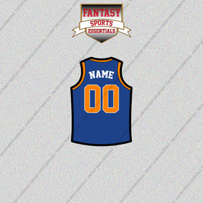 New York Knicks Personalized Current Home Jersey Glossy Stickers