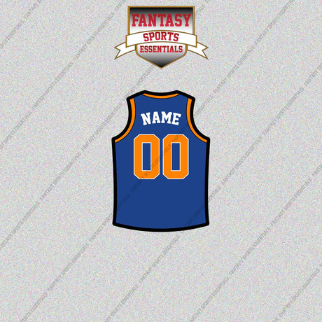 New York Knicks Personalized Current Home Jersey Glossy Stickers