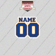 New York Knicks Personalized Current Name and Number Glossy Stickers