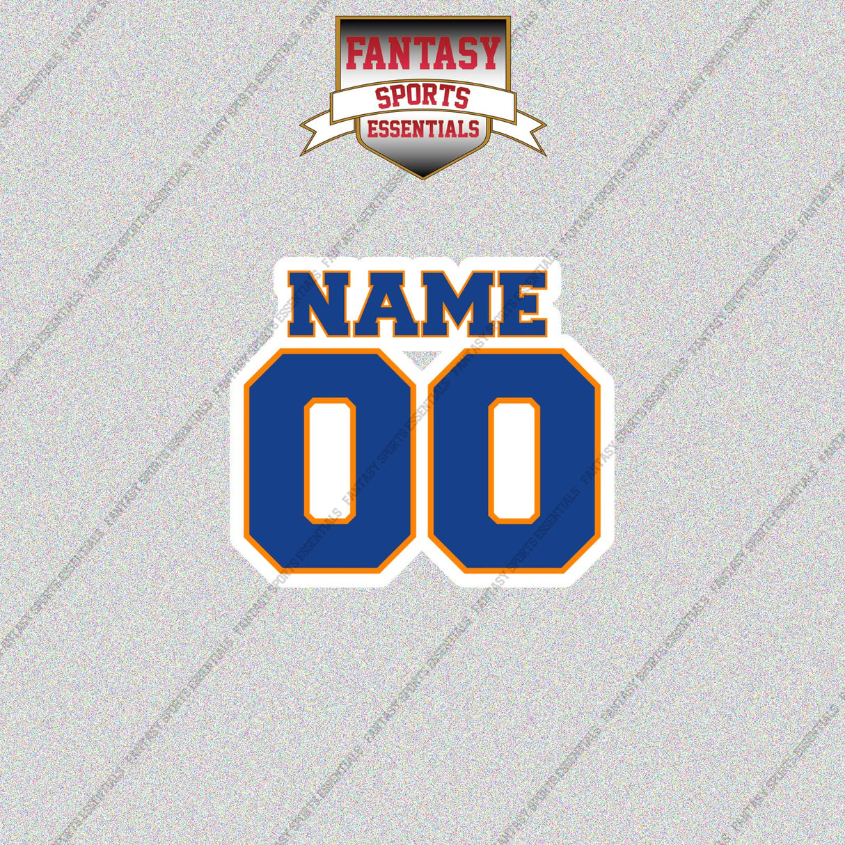 New York Knicks Personalized Current Name and Number Glossy Stickers