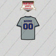 New York Mets Personalized Current Away Jersey Glossy Stickers