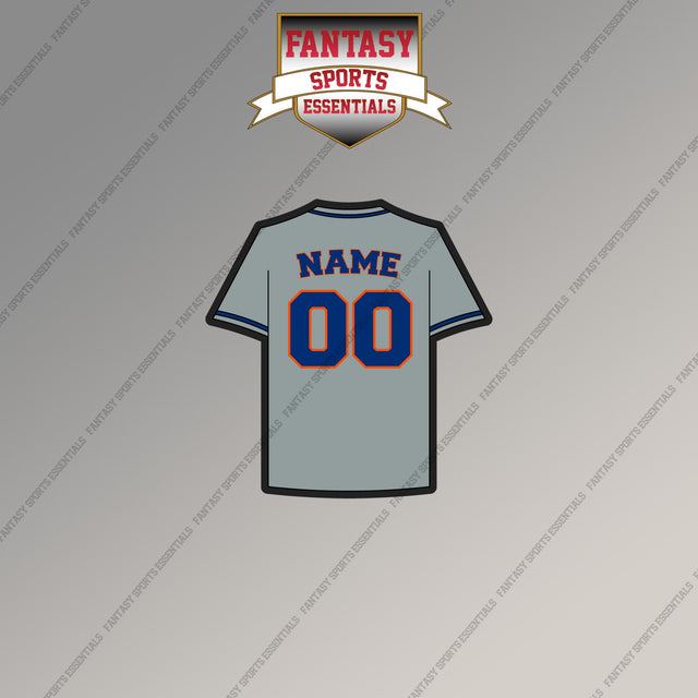 New York Mets Personalized Current Away Jersey Magnets