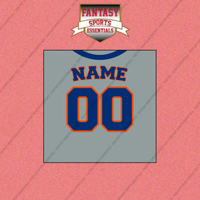 New York Mets Personalized Current Away Jersey Wall Art Prints