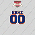New York Mets Personalized Current Name and Number Glossy Stickers