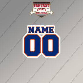 New York Mets Personalized Current Name and Number Magnets