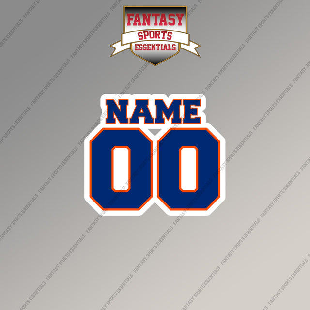 New York Mets Personalized Current Name and Number Magnets