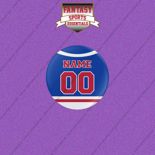 New York Rangers Personalized Current Home Jersey Buttons