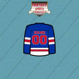 New York Rangers Personalized Current Home Jersey Car Decals