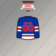 New York Rangers Personalized Current Home Jersey Magnets