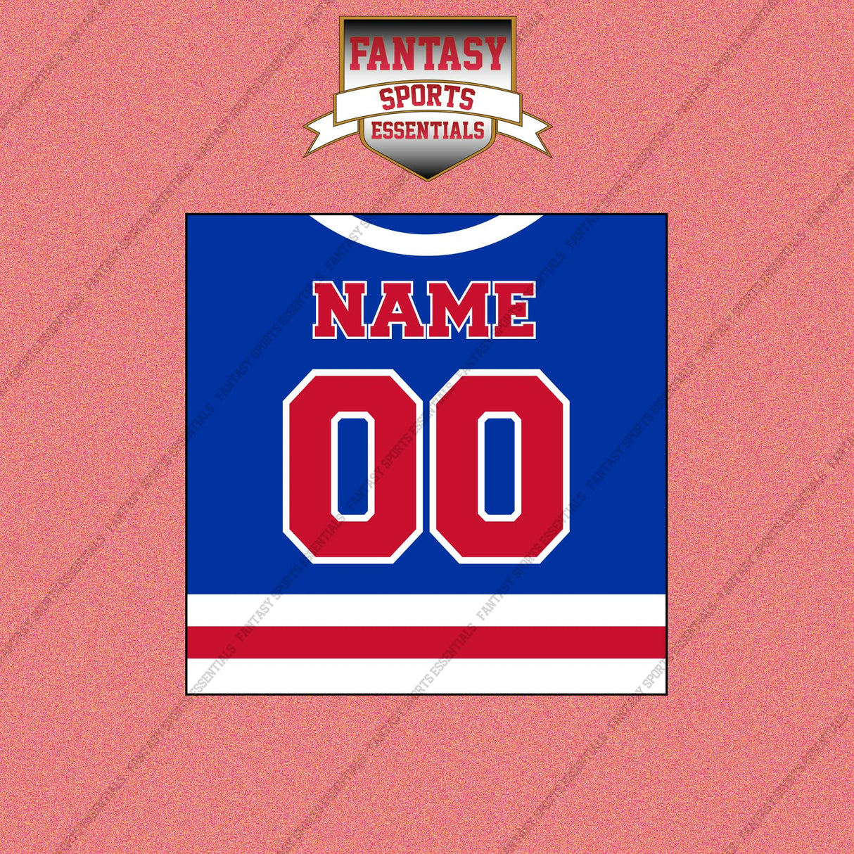 New York Rangers Personalized Current Home Jersey Wall Art Prints