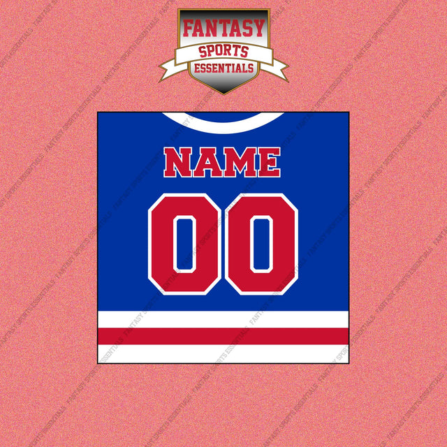 New York Rangers Personalized Current Home Jersey Wall Art Prints