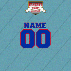 New York Rangers Personalized Current Name and Number Car Decals