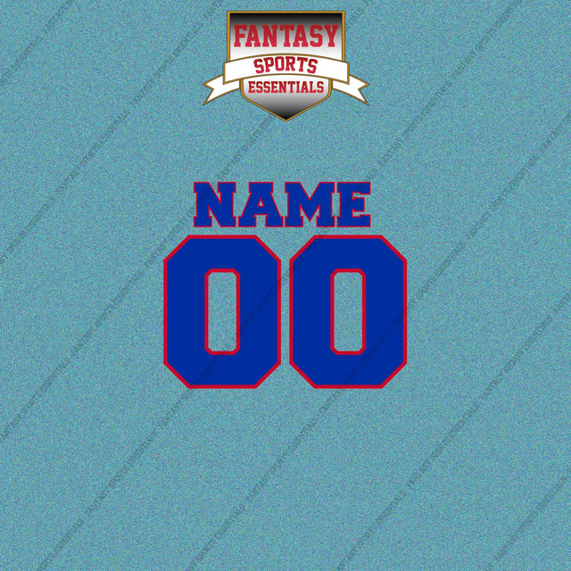 New York Rangers Personalized Current Name and Number Car Decals