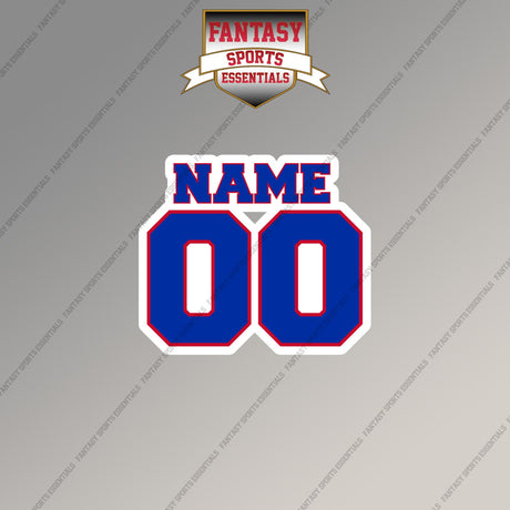 New York Rangers Personalized Current Name and Number Magnets