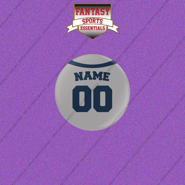 New York Yankees Personalized Current Away Jersey Buttons