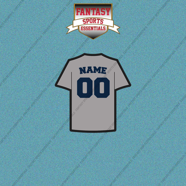 New York Yankees Personalized Current Away Jersey Car Decals