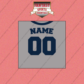 New York Yankees Personalized Current Away Jersey Wall Art Prints