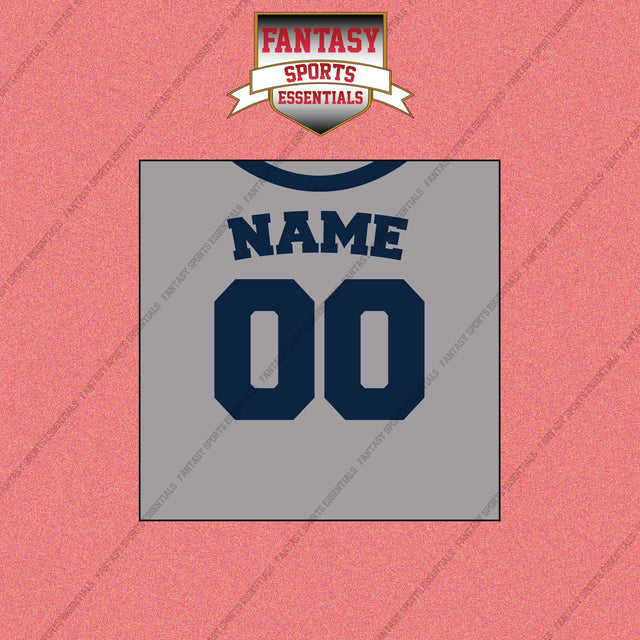 New York Yankees Personalized Current Away Jersey Wall Art Prints
