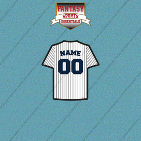 New York Yankees Personalized Current Home Jersey Car Decals