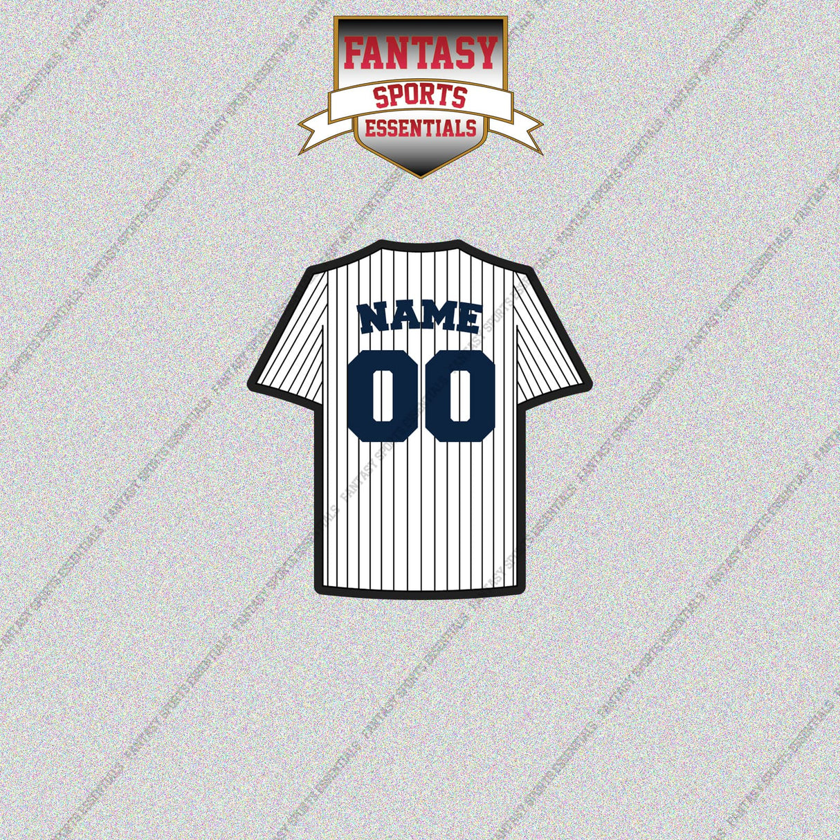 New York Yankees Personalized Current Home Jersey Glossy Stickers