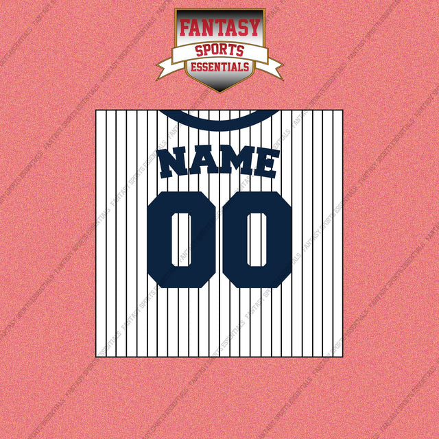 New York Yankees Personalized Current Home Jersey Wall Art Prints
