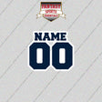 New York Yankees Personalized Current Name and Number Glossy Stickers
