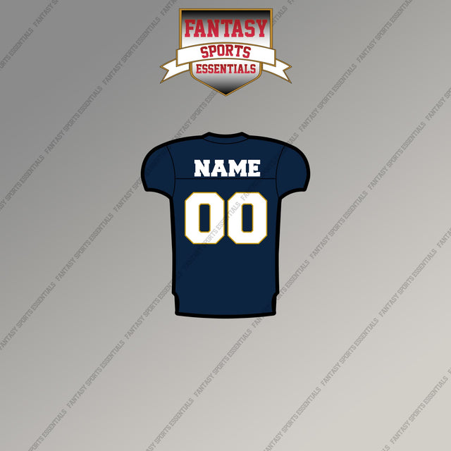 Notre Dame Fighting Irish Football Personalized Current Home Jersey Magnets