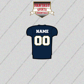 Notre Dame Fighting Irish Football Personalized Home Jersey Glossy Stickers