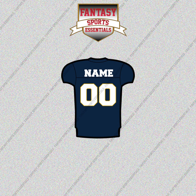 Notre Dame Fighting Irish Football Personalized Home Jersey Glossy Stickers