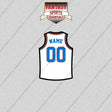 Oklahoma City Thunder Personalized Current Away Jersey Glossy Stickers