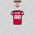 Ohio State Buckeyes Football Personalized Home Jersey Glossy Stickers