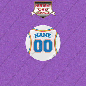 Oklahoma City Thunder Personalized Current Away Jersey Buttons