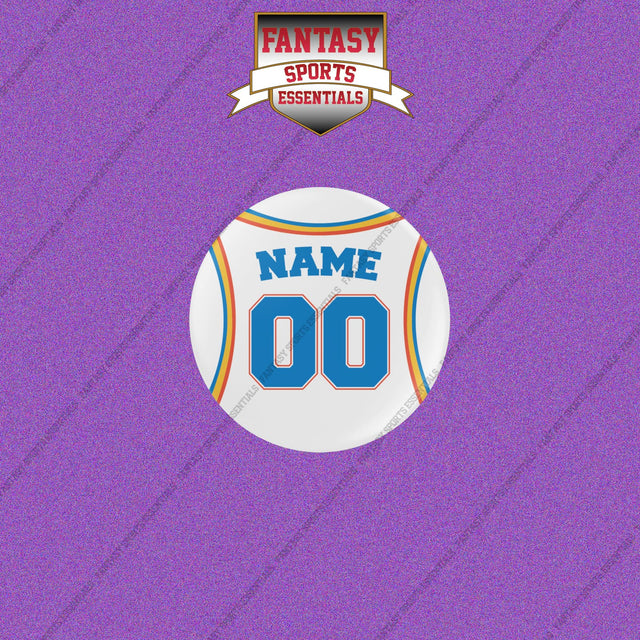 Oklahoma City Thunder Personalized Current Away Jersey Buttons