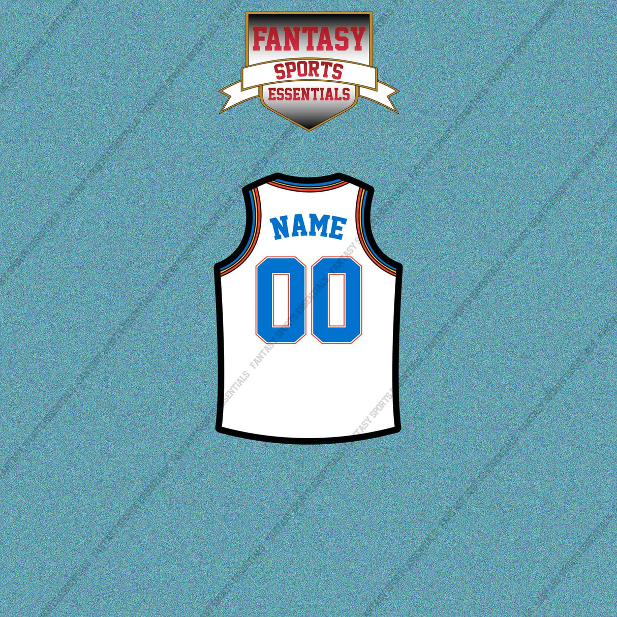 Oklahoma City Thunder Personalized Current Away Jersey Car Decals
