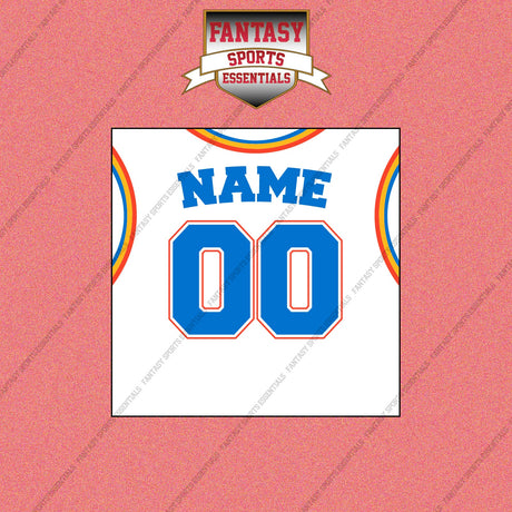Oklahoma City Thunder Personalized Current Away Jersey Wall Art Prints