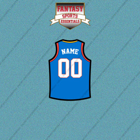 Oklahoma City Thunder Personalized Current Home Jersey Car Decals