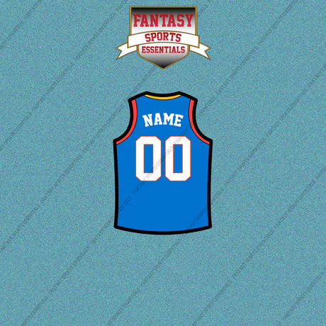 Oklahoma City Thunder Personalized Current Home Jersey Car Decals