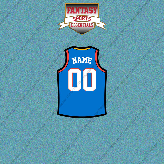 Oklahoma City Thunder Personalized Current Home Jersey Car Decals