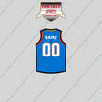 Oklahoma City Thunder Personalized Current Home Jersey Glossy Stickers
