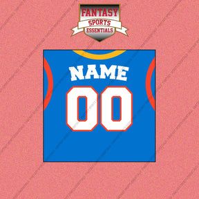 Oklahoma City Thunder Personalized Current Home Jersey Wall Art Prints
